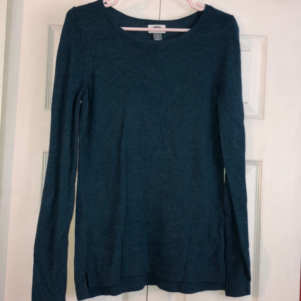 Blue crew neck sweater (lightweight)